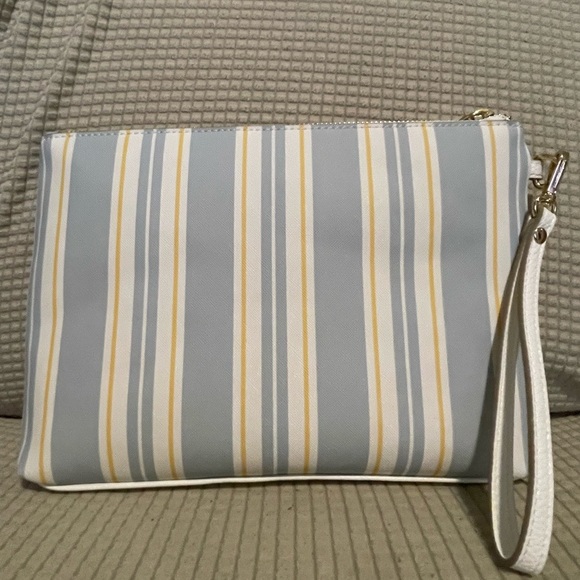 Nanette lepore Gray and Yellow Clutch with Wristlet - Picture 3 of 6
